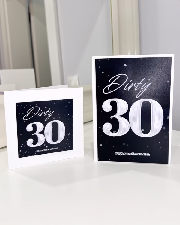 Картичка dirty thirty