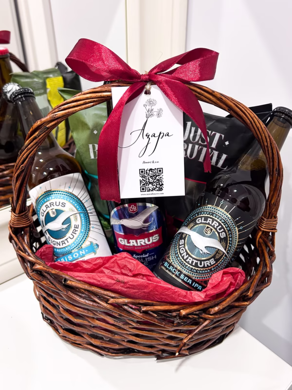 Кошница с крафт бири и чипс